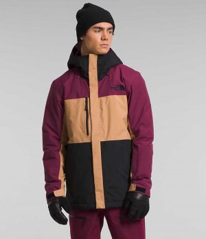 Beige / Fuchsia Men's The North Face Freedom Insulated Jacket | IRELAND TEYM