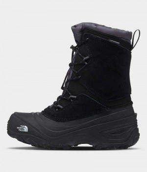 Black Boys' The North Face Alpenglow V Waterproof Winter Boots | IRELAND FNMW