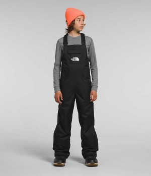 Black Boys' The North Face Freedom Insulated Bib Pants | DUBLIN GYTW