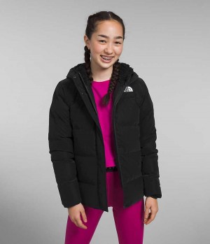 Black Girls'' The North Face North Down Fleece-Lined Coat | DUBLIN QEOX