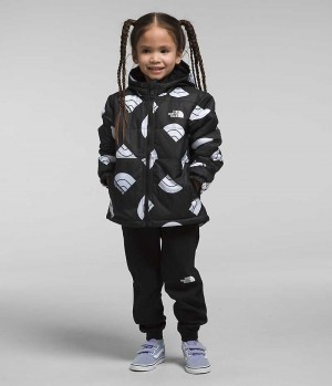 Black Girls'' The North Face Reversible Mt Chimbo Full-Zip Hooded Fleece Jacket | DUBLIN TRXK