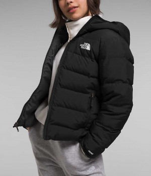 Black Girls'' The North Face Reversible North Hooded Puffer Jacket | DUBLIN UEYF