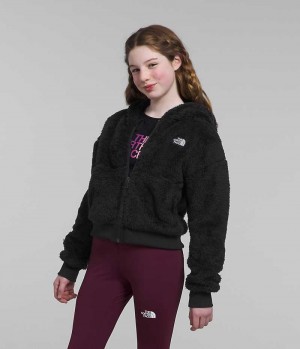 Black Girls'' The North Face Suave Oso Full-Zip Hooded Fleece Jacket | DUBLIN RYAN