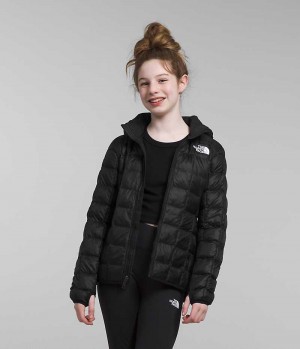 Black Girls'' The North Face ThermoBall™ Hooded Puffer Jacket | IRELAND CYLE