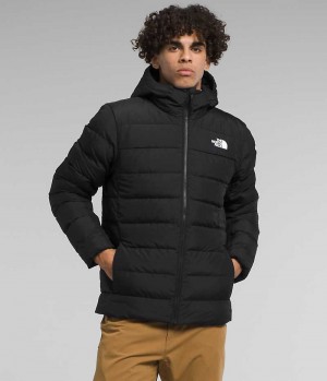 Black Men's The North Face Aconcagua 3 Hoodie Puffer Jacket | DUBLIN IKEH