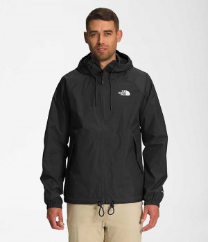 Black Men's The North Face Antora Hoodie Rain Jacket | IRELAND NTSE