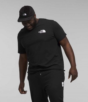 Black Men's The North Face Big Short Sleeve Box NSE T-Shirt | DUBLIN OTLZ