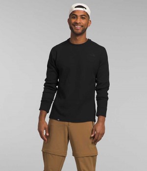 Black Men's The North Face Canyon Fog Thermal Long Sleeve Pullover | IRELAND JBMP