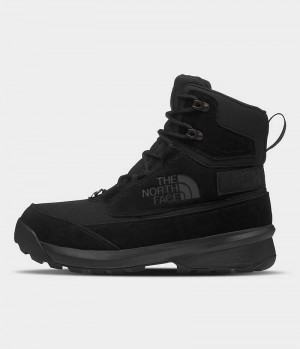 Black Men's The North Face Chilkat V Cognito Waterproof Winter Boots | IRELAND NUDK