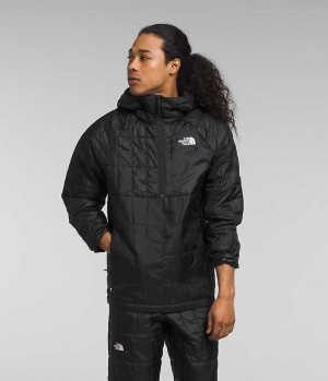 Black Men's The North Face Circaloft ¼-Zip Pullover Puffer Jacket | IRELAND UWVP