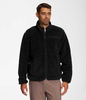 Black Men's The North Face Extreme Pile Full-Zip Fleece Jacket | IRELAND GFEN