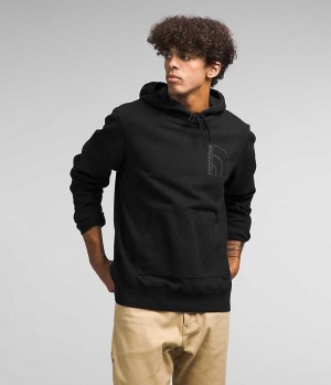 Black Men's The North Face Garment Dye Hoodie | IRELAND ZRCD