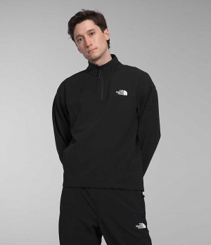 Black Men's The North Face Tekware™ Grid ¼-Zip Pullover | DUBLIN WNVB