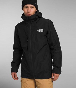 Black Men's The North Face ThermoBall™ Eco Snow Triclimate® Hooded Jacket | IRELAND KPIG