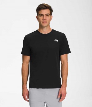 Black Men's The North Face Wander Short Sleeve T-Shirt | DUBLIN YDAM