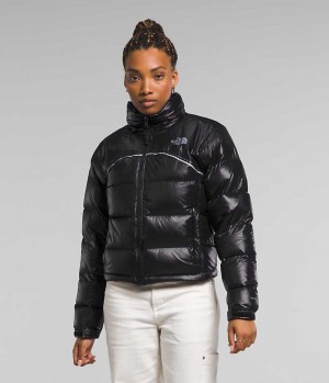 Black Women's The North Face 2000 Retro Nuptse Puffer Jacket | IRELAND KGVT