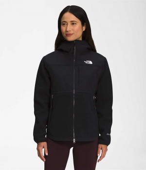 Black Women's The North Face Denali Hoodie Fleece Jacket | DUBLIN VTFQ