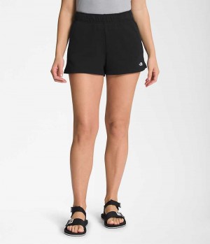 Black Women's The North Face Half Dome Fleece Shorts | IRELAND KTCG