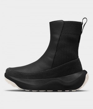 Black Women's The North Face Halseigh Knit Winter Boots | IRELAND YJZE