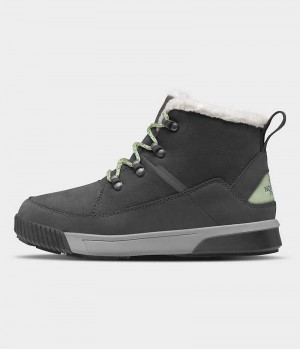 Black Women's The North Face Sierra Mid Lace Waterproof Winter Boots | DUBLIN QVWE