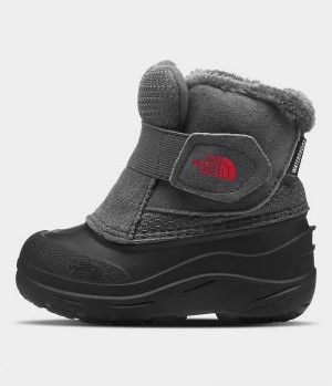 Black / Grey Boys' The North Face Alpenglow II Winter Boots | IRELAND HZSL