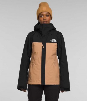 Black / Khaki Women's The North Face Freedom Insulated Jacket | DUBLIN WMPS