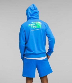 Blue Men's The North Face Box NSE Pullover Hoodie | DUBLIN BDGO