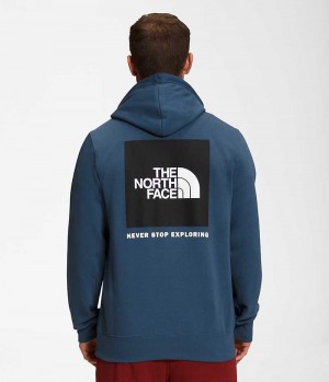 Blue Men's The North Face Box NSE Pullover Hoodie | DUBLIN QVYT