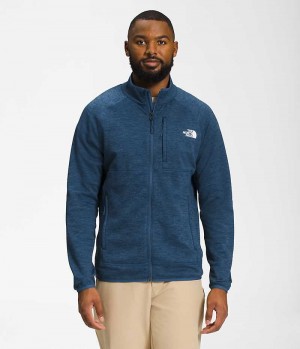 Blue Men's The North Face Canyonlands Full-Zip Fleece Jacket | IRELAND ZEYI