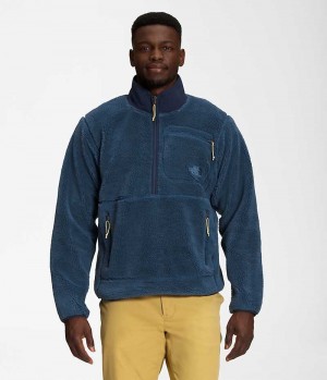 Blue Men's The North Face Extreme Pile Pullover | IRELAND YFDO