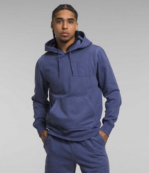 Blue Men's The North Face Garment Dye Hoodie | IRELAND IYJZ