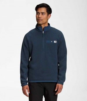 Blue Men's The North Face Gordon Lyons ¼-Zip Pullover | DUBLIN NIOJ