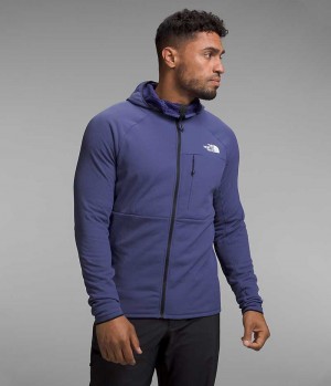 Blue Men's The North Face Summit Series FUTUREFLEECE™ Full-Zip Hoodie Fleece Jacket | IRELAND JLSW