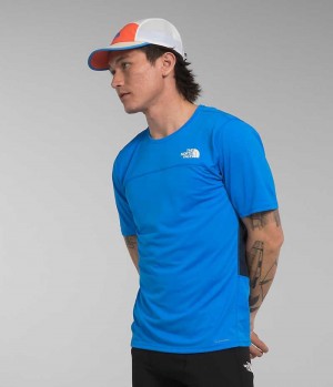 Blue Men's The North Face Sunriser Short Sleeve T-Shirt | DUBLIN GPHD