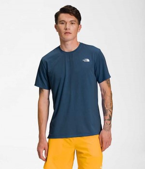 Blue Men's The North Face Wander Short Sleeve T-Shirt | DUBLIN NRML