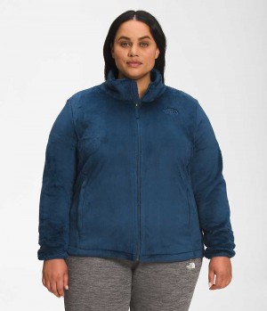 Blue Women's The North Face Plus Osito Fleece Jacket | DUBLIN KIQV