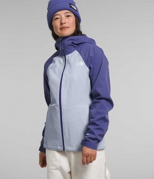 Blue Women's The North Face Valle Vista Stretch Rain Jacket | IRELAND ULEP