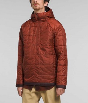 Brown Men's The North Face Circaloft ¼-Zip Pullover Puffer Jacket | DUBLIN ZQNG