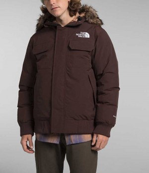 Brown Men's The North Face McMurdo Bomber Jacket | DUBLIN JBKH