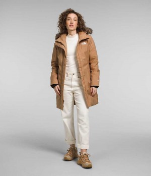 Brown Women's The North Face Arctic Coat | IRELAND HJPR