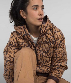 Brown Women's The North Face Circaloft ¼-Zip Pullover Puffer Jacket | IRELAND EYTV