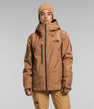 Brown Women's The North Face Dawnstrike GTX Insulated Jacket | IRELAND WTXV