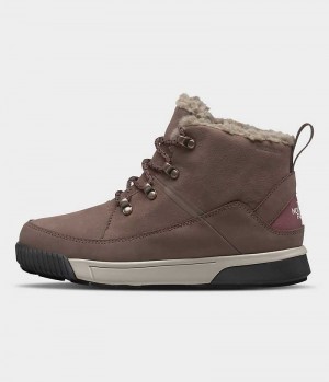 Brown Women's The North Face Sierra Mid Lace Waterproof Winter Boots | DUBLIN PYNZ