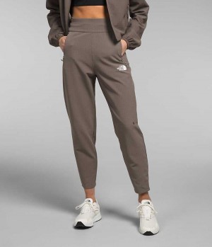 Brown Women's The North Face Tekware™ Grid Fleece Pants | DUBLIN CJQL