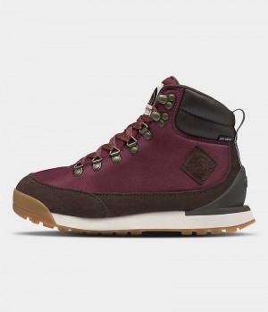 Brown / Fuchsia Women's The North Face Back-To-Berkeley IV Textile Waterproof Winter Boots | IRELAND MCVR