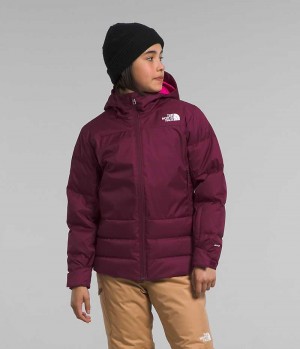 Burgundy Girls'' The North Face Pallie Puffer Jacket | IRELAND QUPA