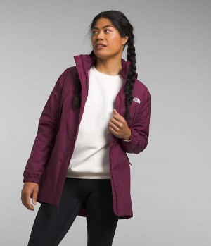 Burgundy Women's The North Face Antora Coat | IRELAND LBIU