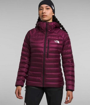 Burgundy Women's The North Face Summit Series Breithorn Hoodie Puffer Jacket | DUBLIN CRVL