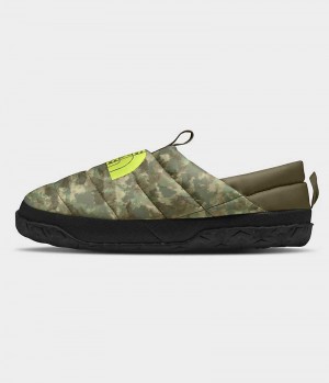 Camo Men's The North Face Nuptse Mules | DUBLIN LWAQ