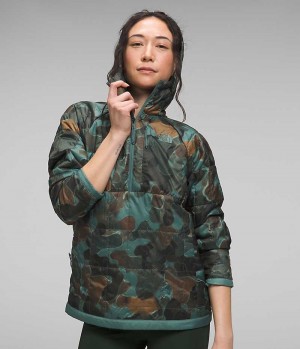 Camo Women's The North Face Circaloft ¼-Zip Pullover Puffer Jacket | DUBLIN ORYF